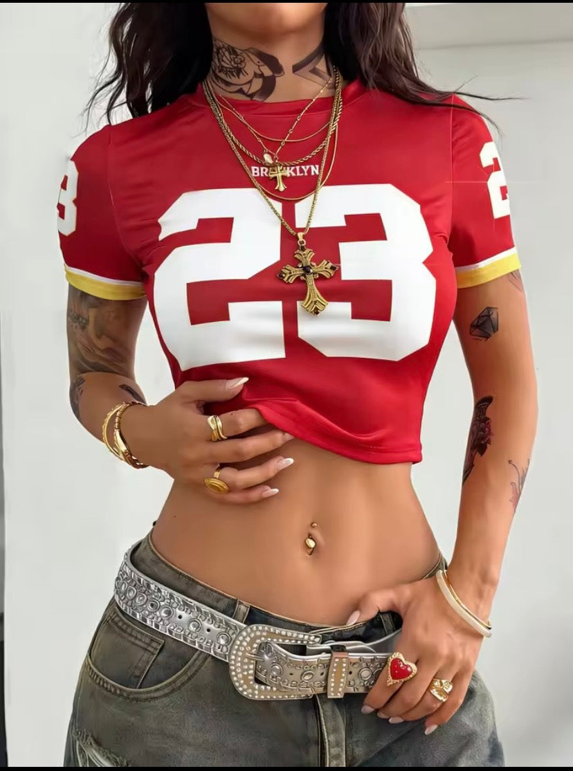 Women's Y2K Style Slim Fitted Top For Streetwear