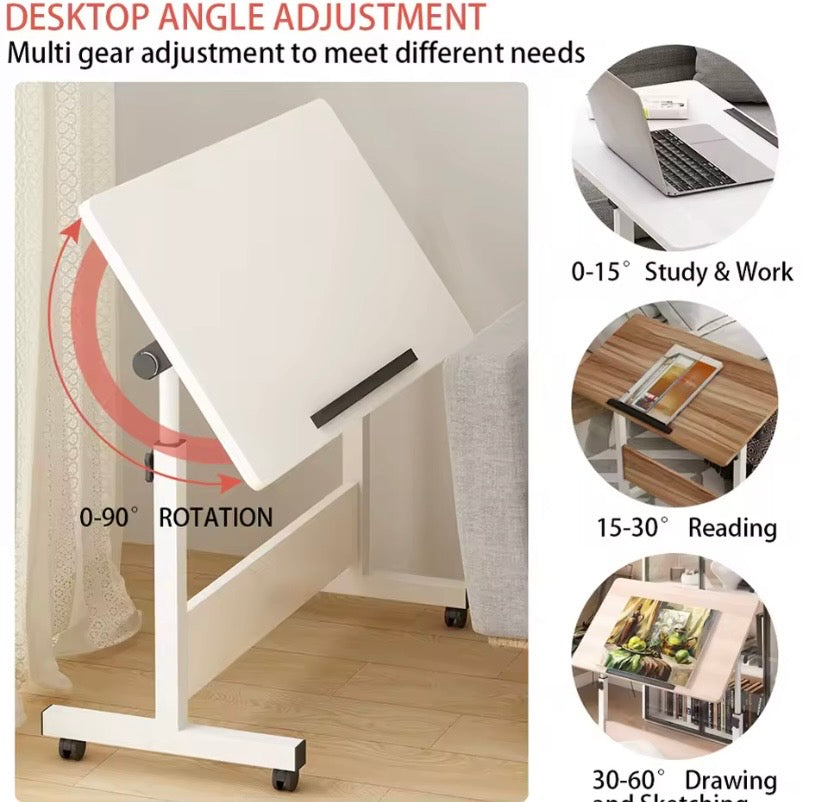 Small Standing Rable Adjustable Height Mobile Stand Up Desk