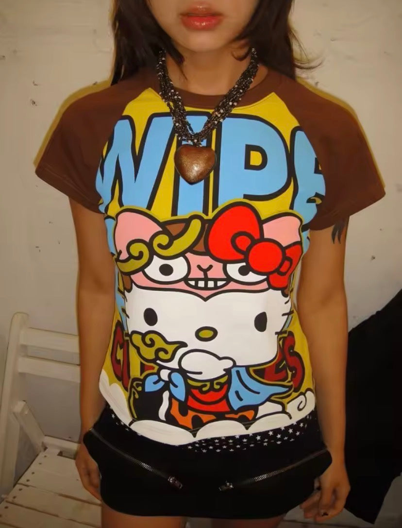 Y2K Sanrio Hello Kitty Short Top
